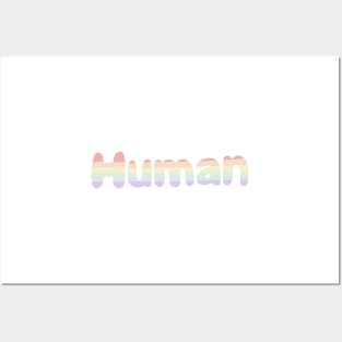 Human LBGTQ pride Posters and Art